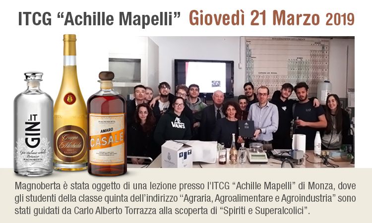 Lezione sulla Grappa presso l'ITCG "Achille Mapelli" di Monza, Giovedì 21 Marzo 2019 